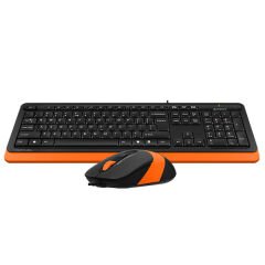 A4 Tech F1010 Kablolu Turuncu Klavye Mouse Seti