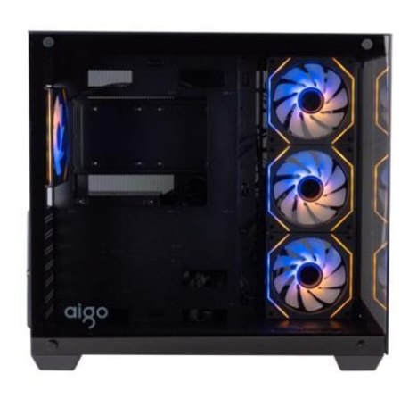 AIGO C285P 750W 80+ Bronze Siyah ARGB Mid Tower Kasa