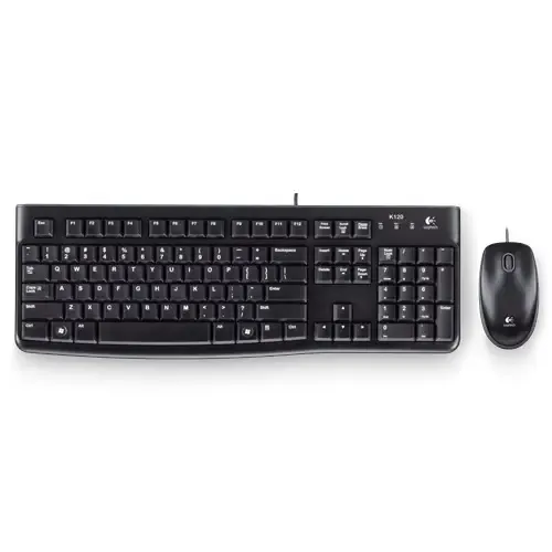 Logitech MK120 920-002560 Kablolu Klavye Mouse Seti, Siyah