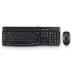 Logitech MK120 920-002560 Kablolu Klavye Mouse Seti, Siyah