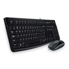 Logitech MK120 920-002560 Kablolu Klavye Mouse Seti, Siyah