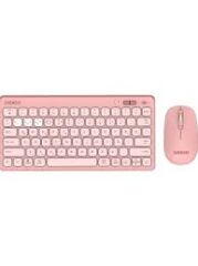 DAXİ MK-260 Klavye Kablosuz Set 2.4GHz Pembe Q TR Comfort Touch Combo Pad Hediyeli