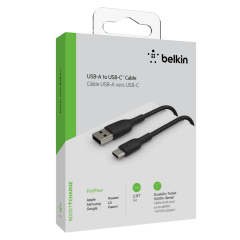 Belkin USB to Usb Type C Şarj Kablosu, Siyah
