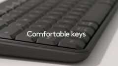 LOGITECH K250 TAM BOYUTLU KOMPAKT BLUETOOTH TÜRKÇE Q KLAVYE GRİ
