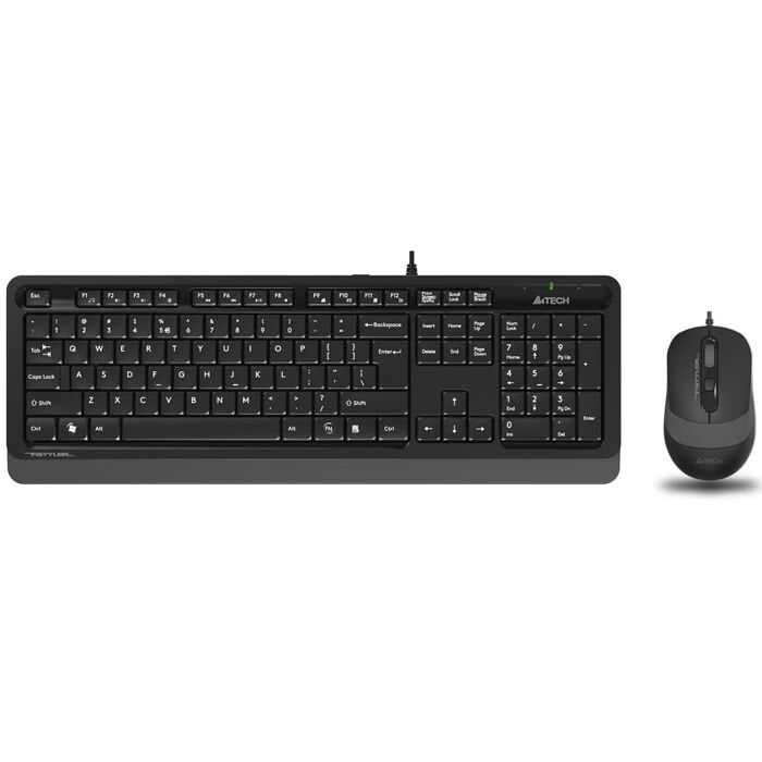 A4 Tech F1010 Kablolu Gri Klavye Mouse Seti