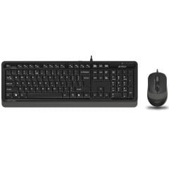 A4 Tech F1010 Kablolu Gri Klavye Mouse Seti