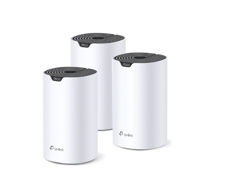 TP-Link Deco S7 3P AC1900 Mesh Router 600 Mbps 2.4GHz+1300 Mbps 5GHz,3×Gigabit Ports (WAN/LAN auto-sensing) (ÜÇLÜ PAKET)