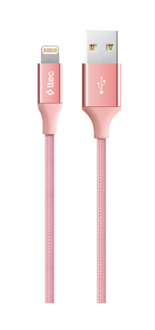 TTEC ALUMİCABLE İPHONE ŞARJER KABLOSU 1M - ROSE