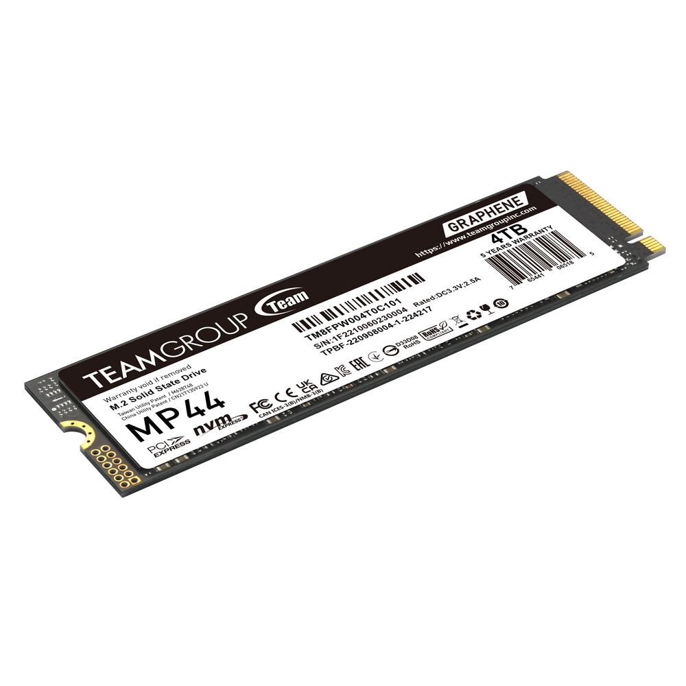 Team MP44 Serisi Grafen SSD 4TB M.2 NVMe PCI Express 4.0