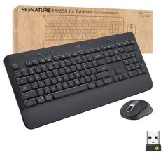 Logitech Signature MK650 920-011000 Siyah Kablosuz Klavye Mouse Seti