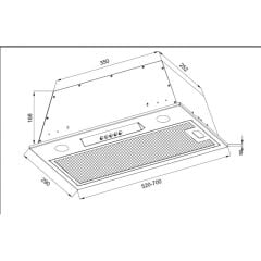 SAMSUNG Ankastre STX-CASA52 60 CM Aspiratör