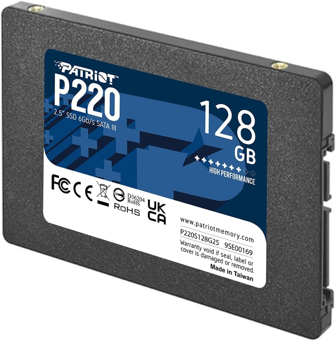 Patriot P220 128GB 550/480MB/s 2.5¨ SATA3 SSD Disk