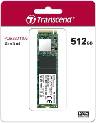 Transcend 110S 512GB M.2 NVMe PCIe Gen3 x4 SSD Disk