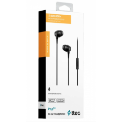 Ttec Pop Mikrofonlu Kulak İçi Kulaklık, Siyah