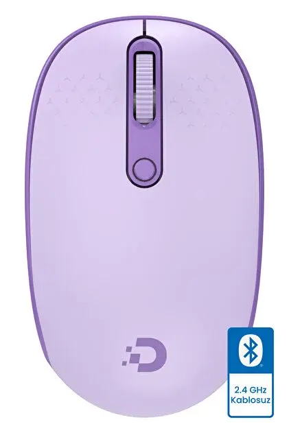 DAXİ MX-400 2.4Ghz Ayarlanabilir DPI LİLA Mouse Kablosuz Wireless+Bluetooth Prime Pro Sessiz