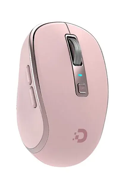DAXİ MX-500 2.4Ghz 3200DPI Pembe Mouse Kablosuz Wireless+Bluetooth Ultra Compact 6 Buton Sessiz