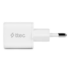 Ttec SmartCharger 30W PD USB-C Akım Korumalı Şarj Adaptörü, Beyaz
