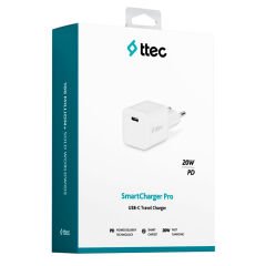 Ttec SmartCharger 20W PD USB-C Akım Korumalı Şarj Adaptörü, Beyaz