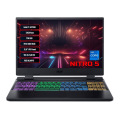 Acer Nitro 5 I7-12650H 32 GB 1 TB SSD RTX 4060-8 GB 15.6'' 165 Hz IPS Freedos NH.QM0EY.00B+325