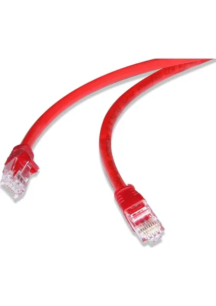 FLAXES FNK-602K 2MT CAT6 PATCH KABLO KIRMIZI
