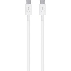 Ttec SmartCharger PD 20W Seyahat Hızlı Şarj Aleti + USB-C - USB-C Şarj Kablosu, Beyaz