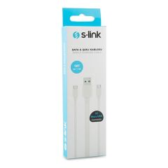 S-link SMG-328 2li Micro Usb 1m Şarj Kablosu, Beyaz