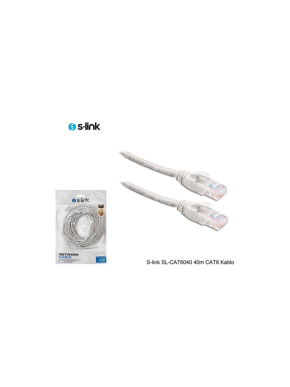S-LINK SL-CAT601 CAT6 PATCH KABLO 1M GRI