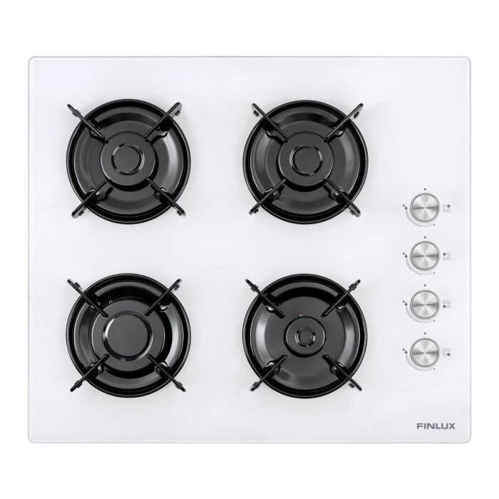 FINLUX FGH60GLW 4 Gözlü Beyaz Cam Ocak
