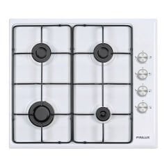 FINLUX FGH60TNW 4 Gözlü Beyaz Emaye Ocak