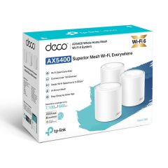 TP-Link AX5400 Mbps Deco X60 3P (Üçlü) Tüm Ev Mesh Wi-Fi 6 Sistemi