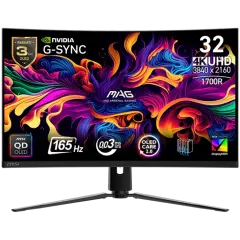 Msi 31.5'' Mag 321Cup Curved 1700R Qd-Oled 0.03Ms 165Hz Uhd
