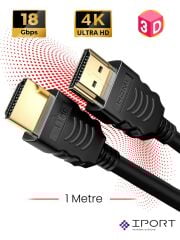 QPORT 5M 4K ALTIN UÇLU 2.0 HDMI KABLOSU