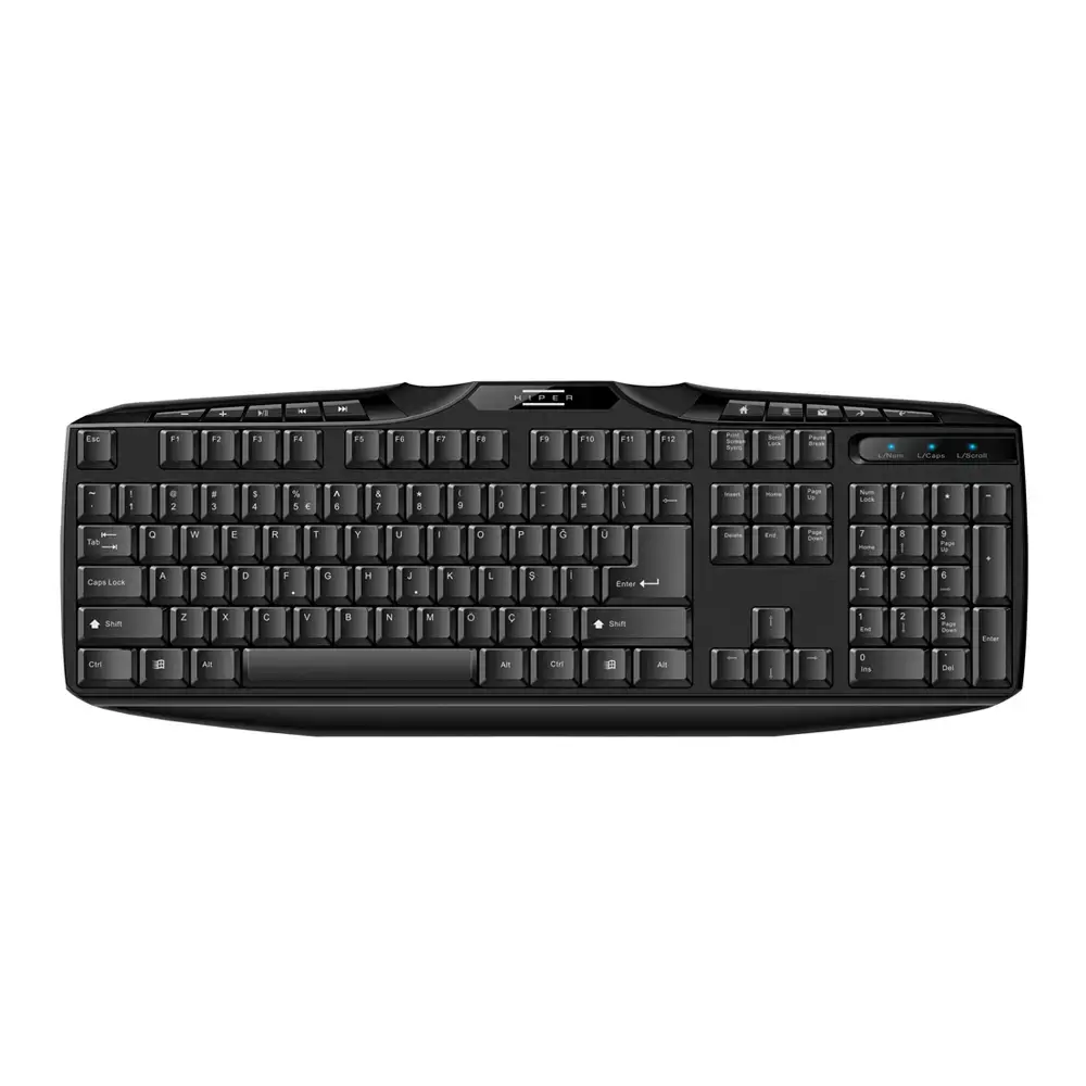 HIPER KM-3800 USB SIYAH MULTIMEDIA KLAVYE