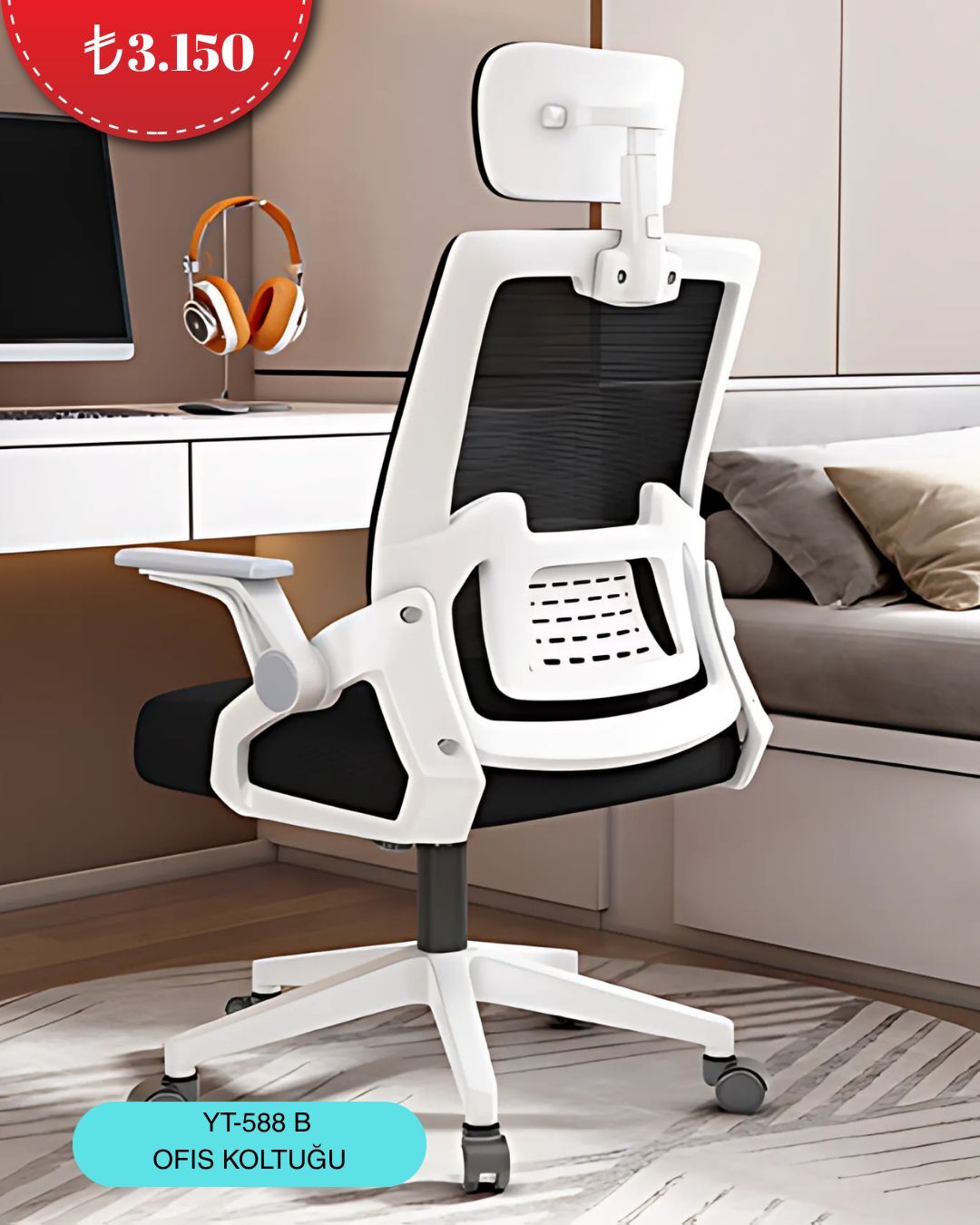 YT-588 B OFİS KOLTUĞU