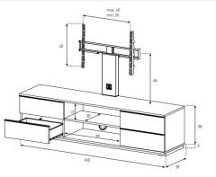 TELEFUNKEN Lba Ofm 164 40” – 65” Inç LCD & LED Televizyon Sehpası