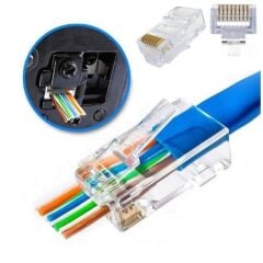Sensei EZRJ45 Cat56 Rj45 Konnektor 100`Lü Paket