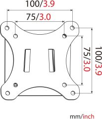 Digitus DA-90303-1 22''-32'' Universal Vesa Duvar Montaj Aparatı