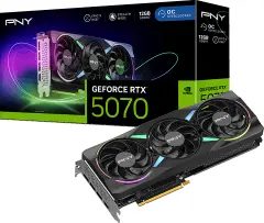 PNY RTX5070 OC 12GB GDDR7 192BIT EKRAN KARTI