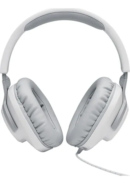 JBL Quantum 100 Çıkarılabilir Mikrofonlu 3.5mm Gaming Kulak Üstü Kulaklık - Beyaz
