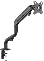 Twisted Minds TM-71-C06 Tekli Monitör Boru Şekilli Karşı Dengeleme Yay Destekli Monitör Kolu