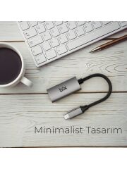 Bix BX01HB Type-C to 4K@30Hz HDMI, Macbook / Windows Uyumlu Grafik Adaptörü