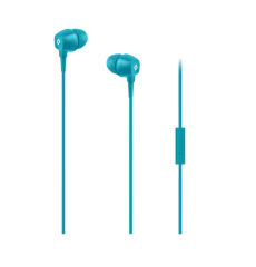 TTEC POP IN EAR HEADPHONE MİKROFONLU KABLOLU TURKUAZ KULAKLIK