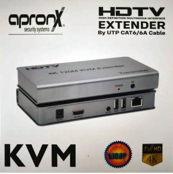 Apronx APX-120M Cat5e/Cat6 120 Metre 4K KVM HDMI Extender