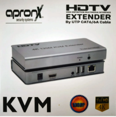 Apronx APX-120M Cat5e/Cat6 120 Metre 4K KVM HDMI Extender