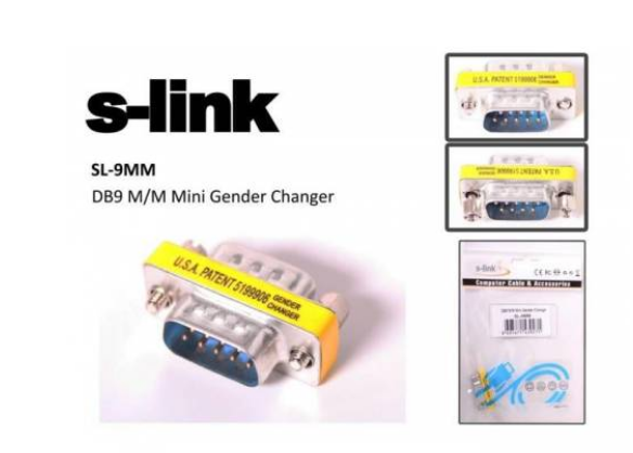 S-LINK SL-9MM DB9 M-M MİNİ ÇEVİRİCİ