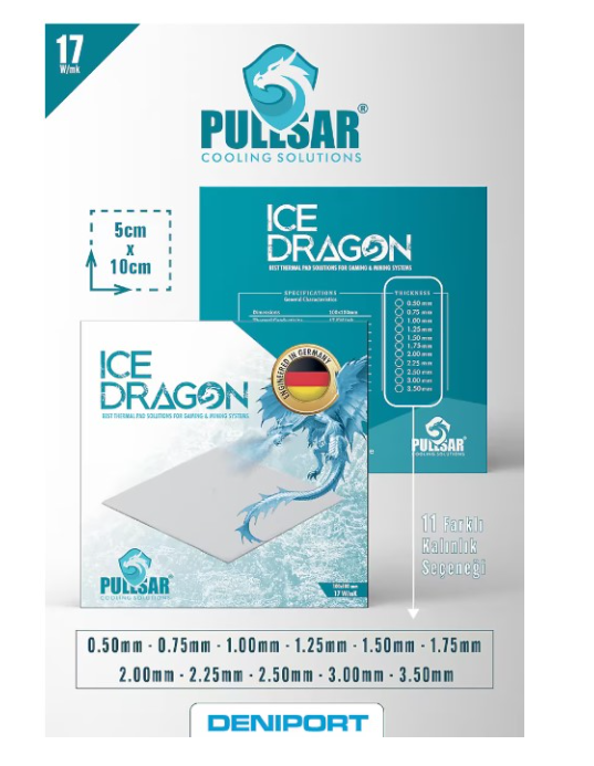 ICE DRAGON TERMAL PAD 100X100MM
