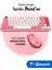 DAXİ MK-340 Klavye Kablosuz Set Bluetooth/ WiFi Coral Pink Q TR Retro Tuş 3 Cihaza Bağlantı Min
