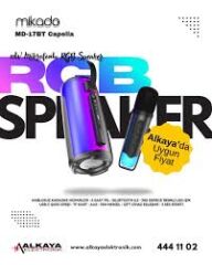 Mikado MD-17BT Capella Siyah 10W 1 RGB Mikrofonlu 1800 mAh Bataryalı Speaker