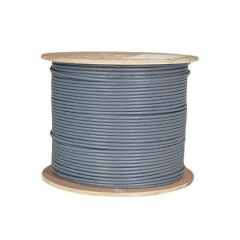 Zemecs Ethernet 23 Awg CAT6 U-UTP 500M Network Kablosu, Gri
