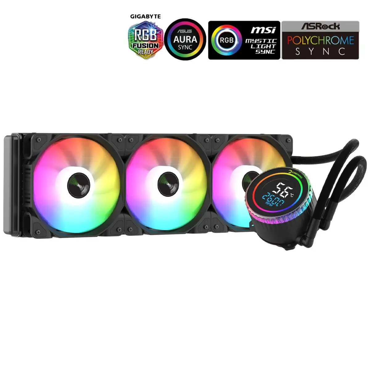 GAMEPOWER SKADI 360 SQUARE RGB CPU SIVI SOGUTMA 360MM 1700/AM5